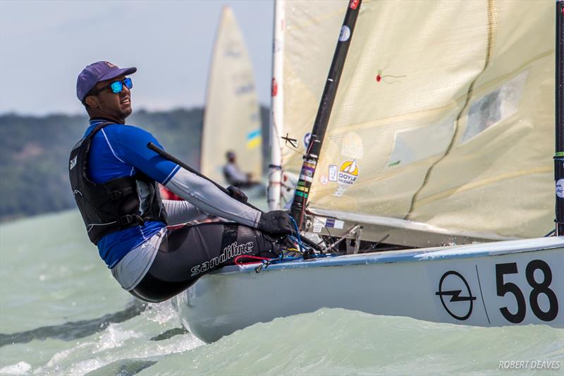 Rockal Evans during the 2017 Opel Finn Gold Cup at Lake Balaton - photo © Robert Deaves