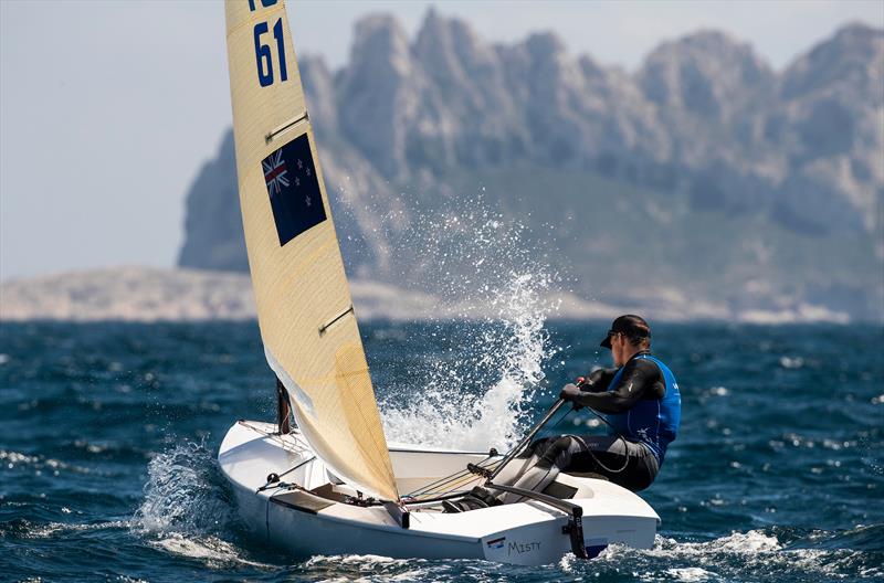 Andy Maloney (NZL) - Finn - Day 4 - Sailing World Cup Final, Marseille June 9, 2018 photo copyright Richard Langdon / Sailing Energy taken at  and featuring the Finn class