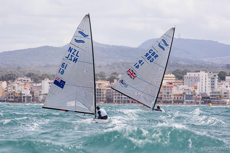 Andy Maloney chases Scott downwind - 50 Trofeo Princesa Sofia IBEROSTAR, Day 6 - photo © Robert Deaves