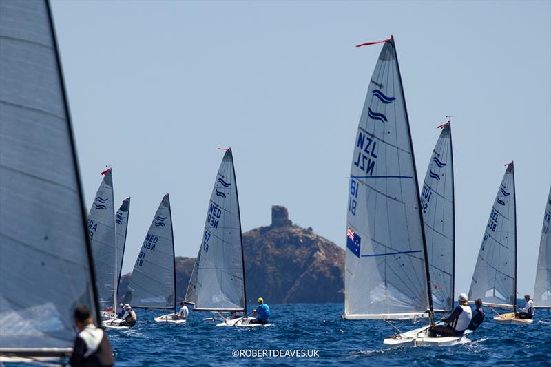 Race 7 of the 2024 Finn World Masters photo copyright Robert Deaves taken at Centro Velico Punta Ala and featuring the Finn class