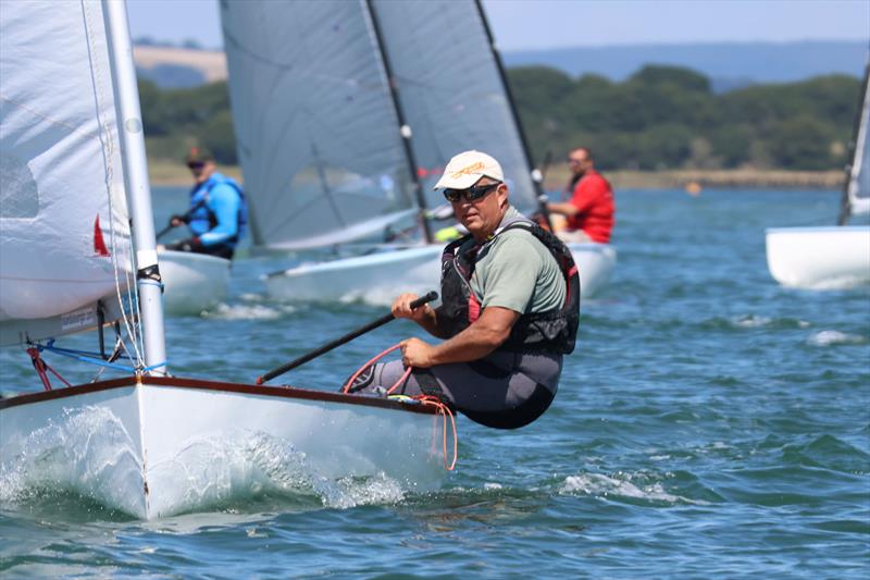 Martin Hughes (Warsash SC) first Classic Finn in the Bosham Finn Open 2024 photo copyright Paul Thorpe taken at Bosham Sailing Club and featuring the Finn class