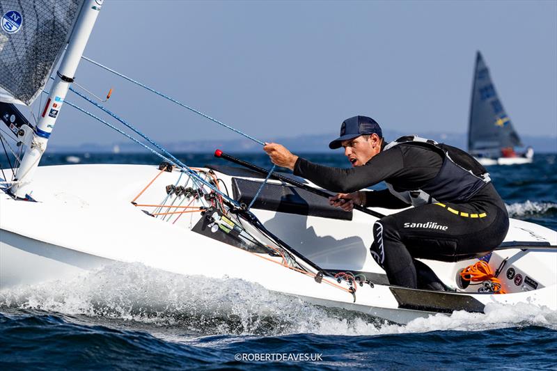 Doma Nemeth, HUN - 2024 Finn Gold Cup day 5 photo copyright Robert Deaves taken at Sailing Aarhus and featuring the Finn class