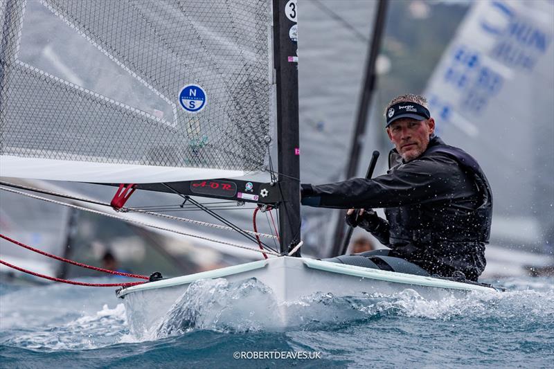 Christoph Burger (SUI) on day 5 of the 2024 Finn Open European Championship photo copyright Robert Deaves / www.robertdeaves.uk taken at Yacht Club de Cannes and featuring the Finn class