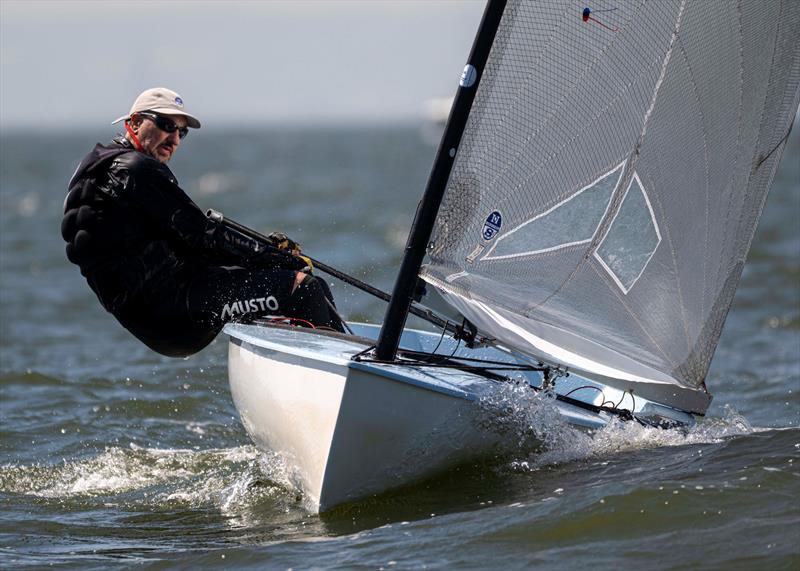 Finn UK Masters at Thorpe Bay photo copyright David Maynard / www.alleycatphotographer.com taken at Thorpe Bay Yacht Club and featuring the Finn class