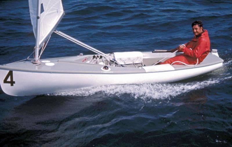 John Betrand in the Finn photo copyright Robert Deaves taken at Australian Sailing and featuring the Finn class