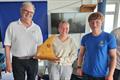 Cora McNaughton and Sean Lemonier win the classic trophy - Fireball Irish National Championship at Tralee Bay © Frank Miller