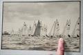 John Lovett from Cleveland YC points out his boat in the 1970 Worlds at Fenit © Frank Miller