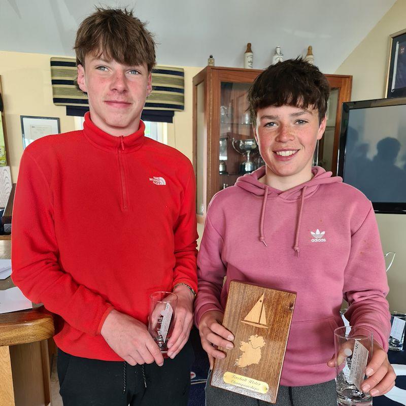 Silver fleet winners, David Evans and Mark Greer, in the Fireball Ulster Championship at Newtownards photo copyright Frank Miller taken at Newtownards Sailing Club and featuring the Fireball class