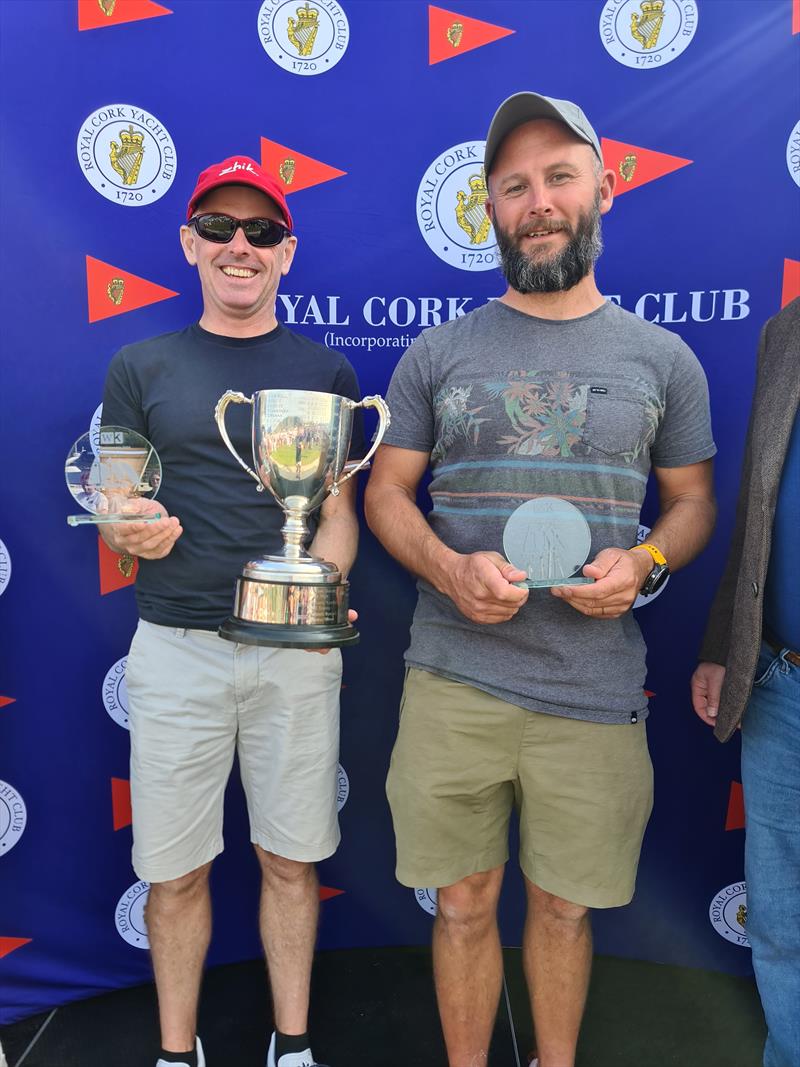 Ewen Barry and Sandy Rimmington 2nd gold in the Fireball Irish Nationals at Crosshaven photo copyright Frank Miller taken at Royal Cork Yacht Club and featuring the Fireball class