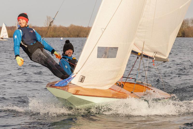 Junior winners Cillian Dyne and Hayden Moore - Notts County SC First of Year Race photo copyright David Eberlin taken at Notts County Sailing Club and featuring the Fireball class