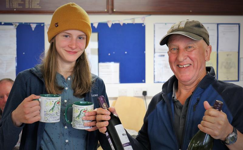 Guy Davison and Bethan North win the CVDRA Open at Llangorse photo copyright Robert Dangerfield taken at Llangorse Sailing Club and featuring the Firefly class