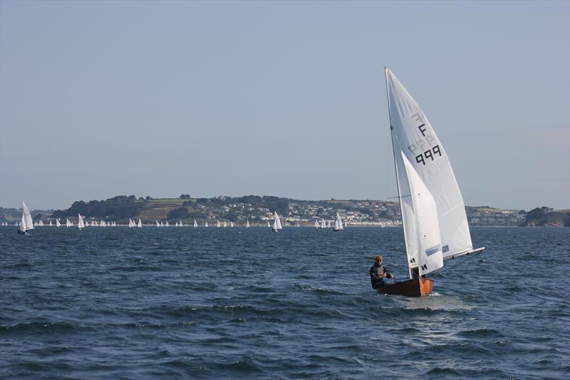 Firefly Nationals at Restronguet - Reigning national Champs Will Pank and Steve Carver embarking on the 'long' sail out for the Gore photo copyright Frances Davison taken at Restronguet Sailing Club and featuring the Firefly class