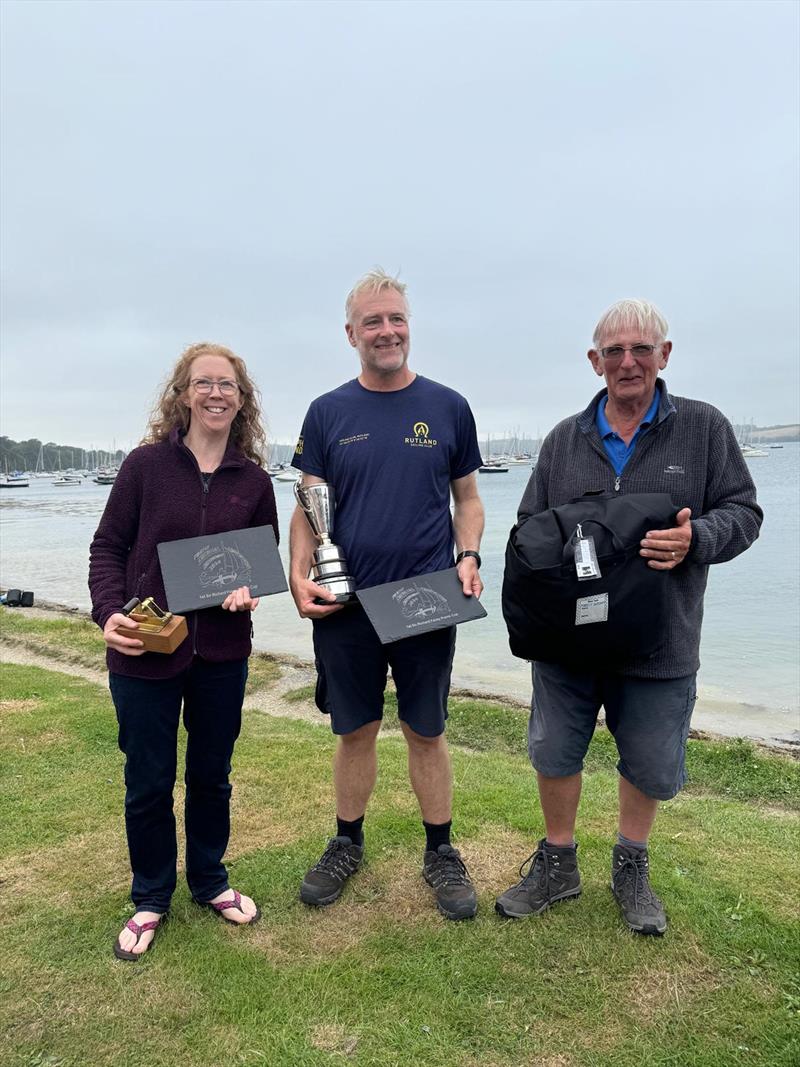 Firefly Nationals at Restronguet - Overall Winners, Steve Tylecote and Tasha Hughes photo copyright Frances Davison taken at Restronguet Sailing Club and featuring the Firefly class