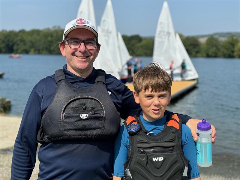 Jono & Freddie Pank finis 2nd in the Chipstead Firefly Open 2024 photo copyright Dom Johnson taken at Chipstead Sailing Club and featuring the Firefly class