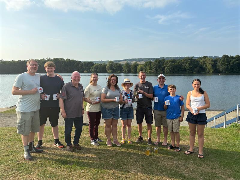 Prize winners in the Chipstead Firefly Open 2024 photo copyright Dom Johnson taken at Chipstead Sailing Club and featuring the Firefly class