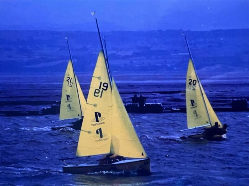 IYRU Team Racing Worlds 1995 - The storm comes through and we carry on - photo © Tiggy
