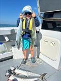 The Cassar kids love their mackerel fishing, so they are all smiles this time of year