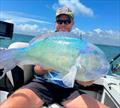 Peter Hollis was very happy with this bluey (black-spot tuskfish)