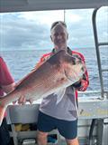 Snapper are abundant east of the Wide Bay Bar and Double Island Point Fishing Charters have been into them