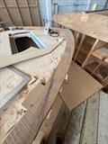 Hull #10 - Toe rail sections glued down