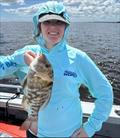 Haylie spent a day on the bay and took home a feed of reefies such as this fine grassy