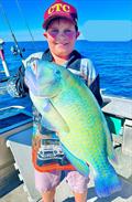 Ollie Pearce has to be about the best 9-year-old fisho in the district. This magnificent bluey would be a handful for anyone. Awesome fish Ollie!