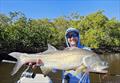 Big threadies love small vibes. Jacko with bycatch better than the target species from a Fraser Island creek