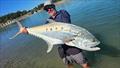 Bob Jeynes of Hot Reels Charter fame with a big queenfish