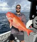 Aedan put the boat over prime ground on the shelf and hauled chunky rubies like this one from the depths