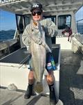 Ollie hauled this Wide Bay jewie over the rails of his dad's charter boat. A first of many to come no doubt, Ollie