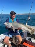 Neil went snapper fishing with Mick off the Wide Bay bar and found himself hooked up to this fine jewie