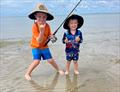 Huddy and Benny Koeppen caught some magnificent flatties on a recent shore-based mission