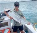 Mick took the girls whale watching and couldn't resist a quick troll. This 120cm kingy is one of the biggest we've seen from our waters