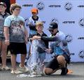 Dane from Fisho's was on hand to help out at Woodgate, and taught many kids how to throw a cast net