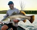 Mark with an example of the average barra Mondy fishos are catching these days