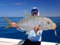 Tri from Fraser Guided Fishing has been putting clients onto big goldies on jigs on a regular basis
