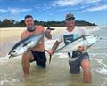 How's this for land-based sports fish from Fraser Island. Kayle and his mate with some ripper longtails