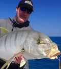 Big golden trevally continue to feature in catches aboard Fraser Island Fishing Charters