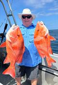 Graham had catching red emperor on his bucket list, so a trip with Double Island Point Fishing Charters was a great move