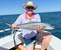 Saltwater Playground Charters have been putting clients onto all sorts of pelagics lately. Johanna with a nice mackerel