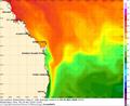 BOM's SST Charts clearly illustrate the big tongue of hot water carrying all the marlin past Fraser Island at this time