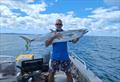 Mick with the class of spanish mackerel that cruise right inshore this time of year. Think twice about eating spaniards this big though folks