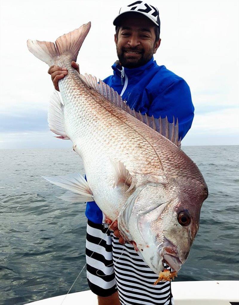 Nabeel Issa holding a snapper - photo © Lowrance