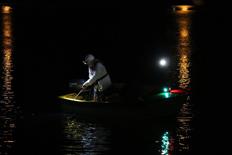 Boating with lights at night photo copyright Emily Rundle taken at  and featuring the Fishing boat class