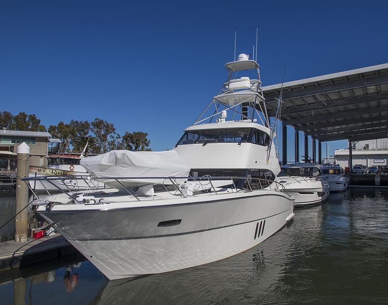 Just launched M59 by Maritimo One with loads of custom elements, including the tuna tower. - photo © John Curnow