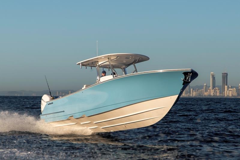 Valhalla V-37 running off the Gold Coast photo copyright Game & Leisure Boats taken at  and featuring the Fishing boat class