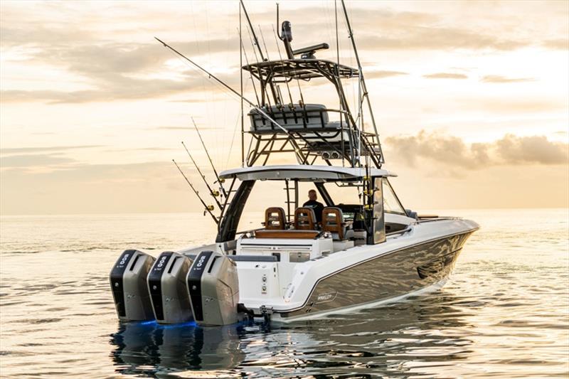 420 Outrage anniversary edition photo copyright Boston Whaler taken at  and featuring the Fishing boat class