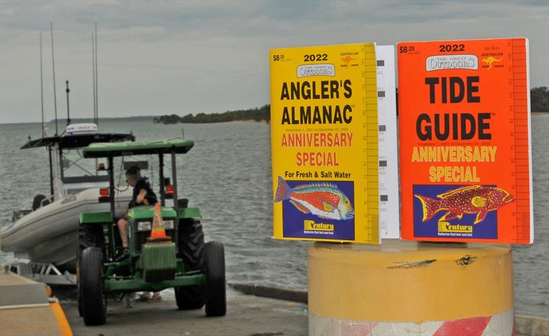 The most authoritative pocket guides for boaties, fisherfolk, four-wheel-drivers and other outdoor recreationalists – Tide Guide and Angler's Almanac photo copyright John Daffy taken at  and featuring the Fishing boat class