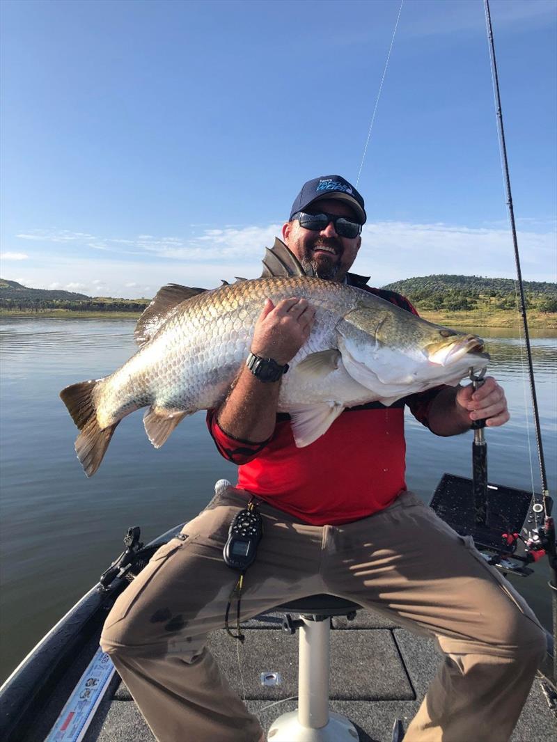 Our reel repairer Mark enjoyed a few days a Lake Callide chasing barra and yellas photo copyright Fisho's Tackle World taken at  and featuring the Fishing boat class