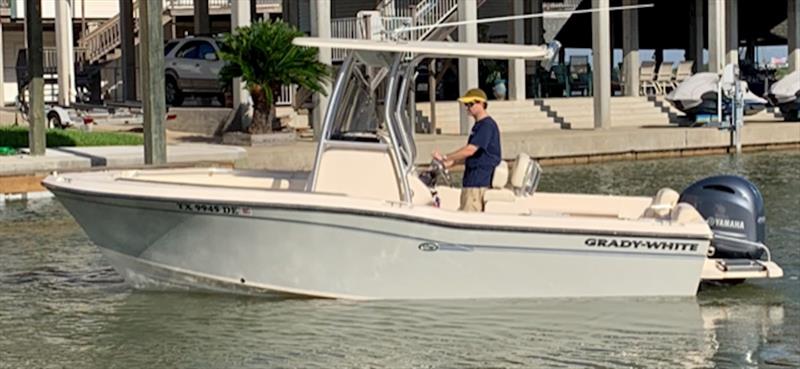 Chris captains their third Grady-White, a Fisherman 236, near their Tiki Island, Texas, vacation home. He and his father spent lots of time fishing on this boat, which led Chris to purchase the Canyon 306. - photo © Grady-White